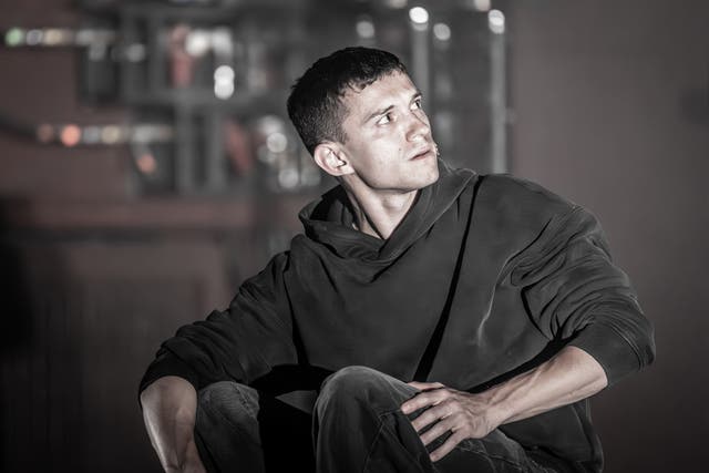 <p>Tom Holland in Jamie Lloyd’s production of ‘Romeo & Juliet'</p>